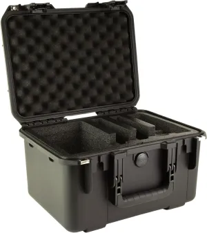 SKB iSeries Multi/2 Handgun Case, Black, Durable Protective Gun Case, Model 3i-1510-9B-2G