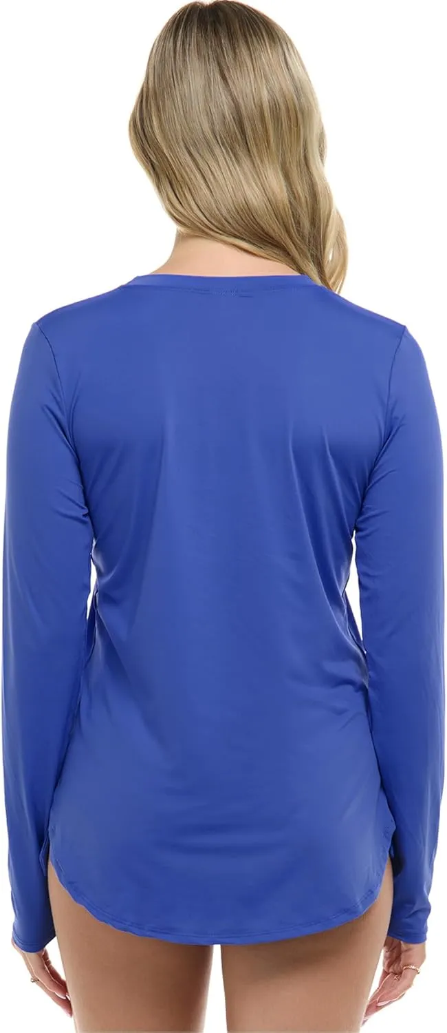 Skye Women's Standard Kayleen Long Sleeve Looser Fit Sun Shirt