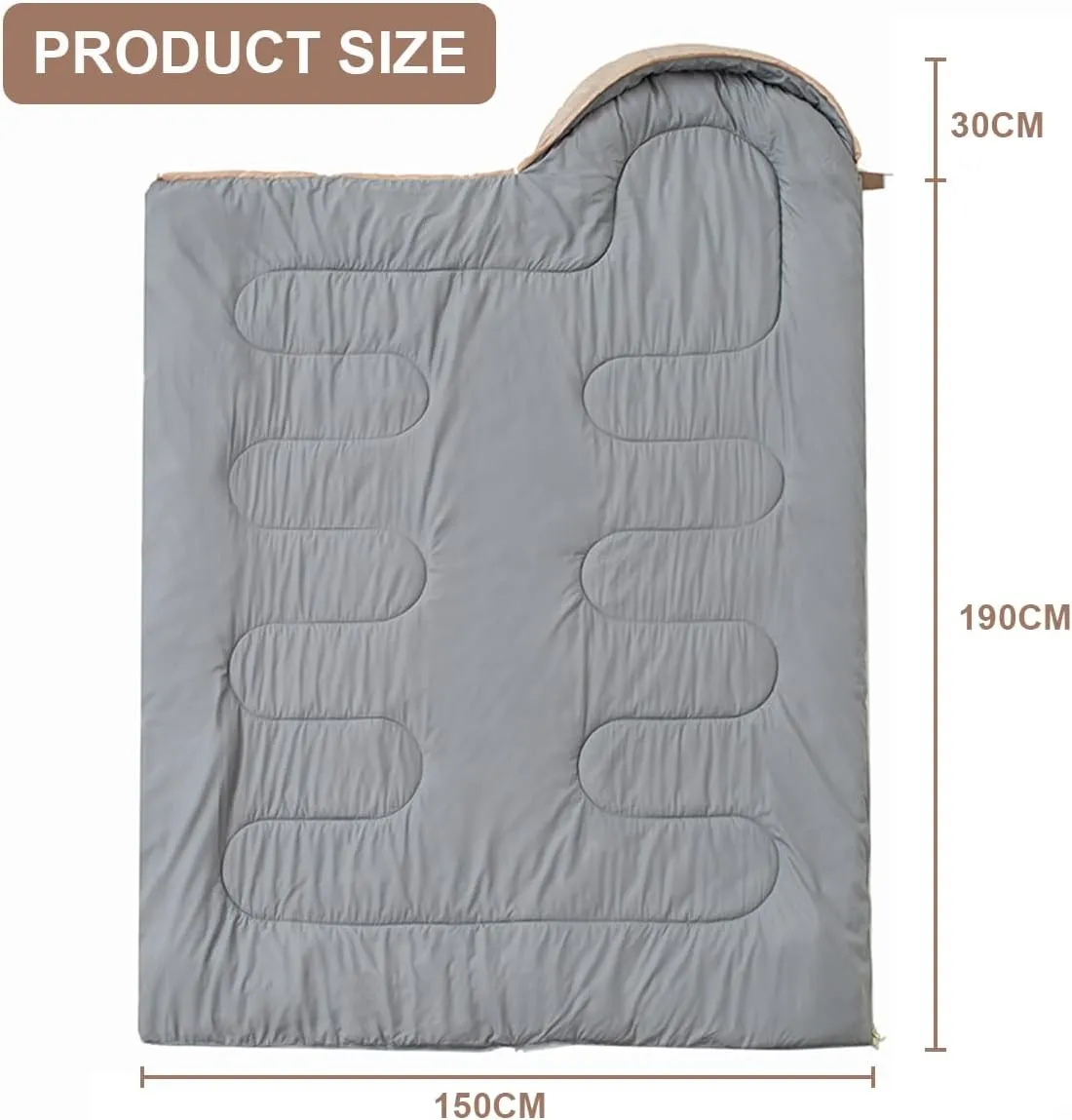 Sleeping Bag for Adults Backpacking Camping Hiking Detachable Washable Single Camping Sleeping Bag Indoor Outdoor