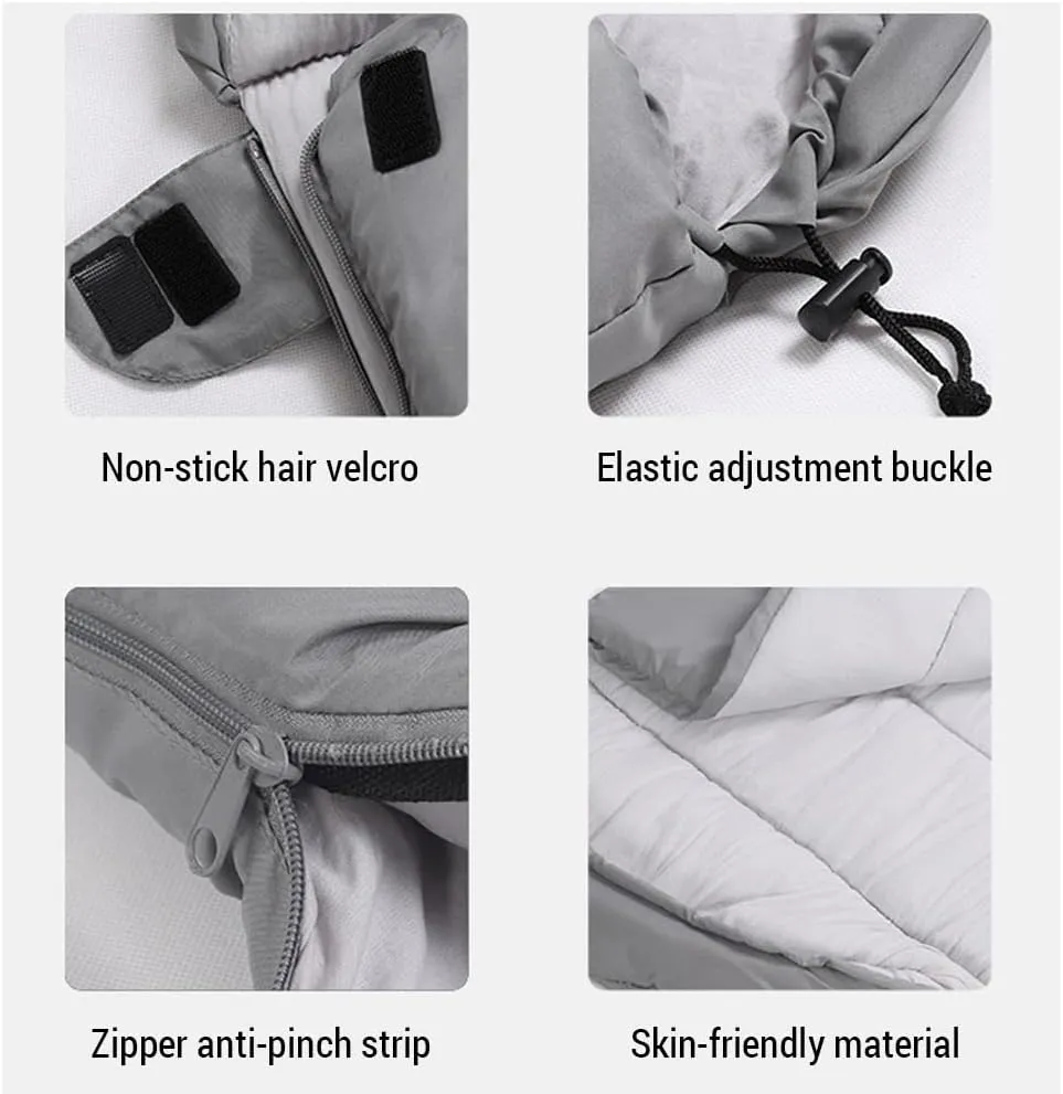 Sleeping Giant, BSEWO Camping Sleeping Bags Double Persons Sleeping Bags for Adults Cold Weather 12°C- -18°C Cold-Resistant with Hooded Anti-Splashing for Camping Split Into Single Use