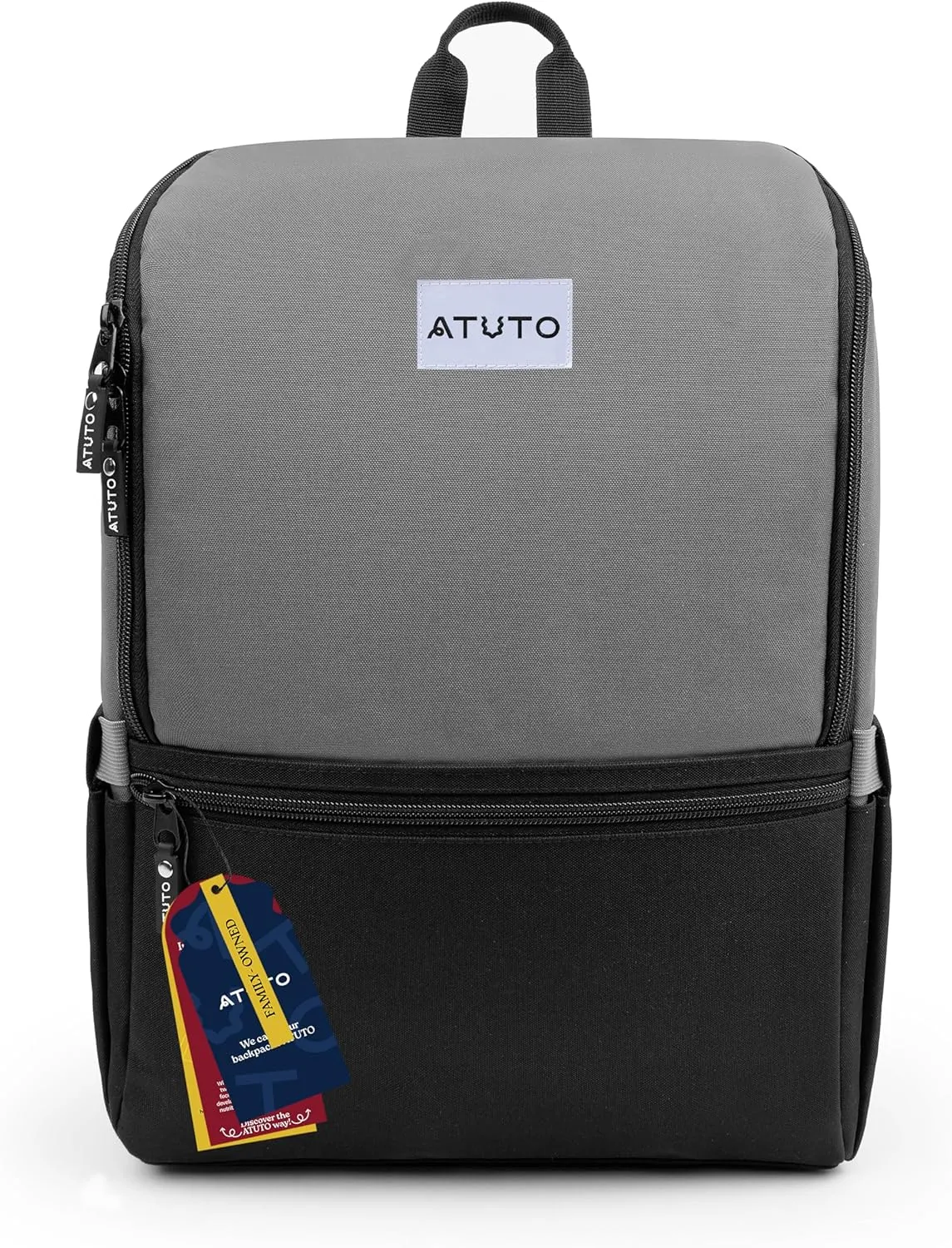 Slim Laptop Backpack for Men with 16 inch Laptop Compartment - Business Work Backpack for Men with Luggage Strap and Trolley Sleeve - Airflow Back, Fully Padded (Grey)