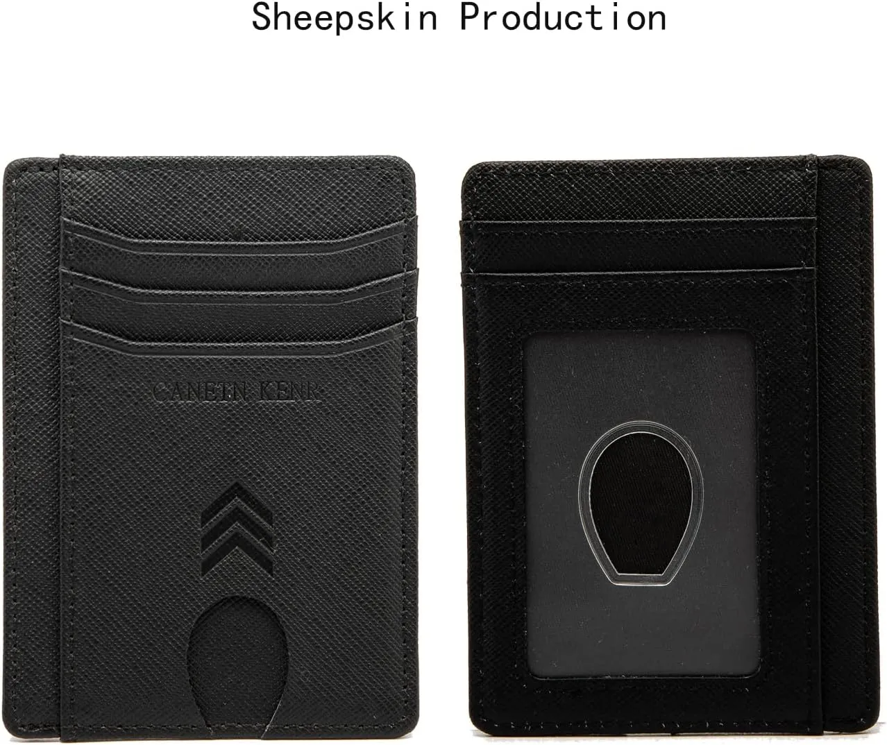 Slim Minimalist Wallet, Front Pocket Wallet, Credit Card Wallet Rfid Blocking,Small Leather Credit Card Holder For Men & Women (Cross Classic Black)