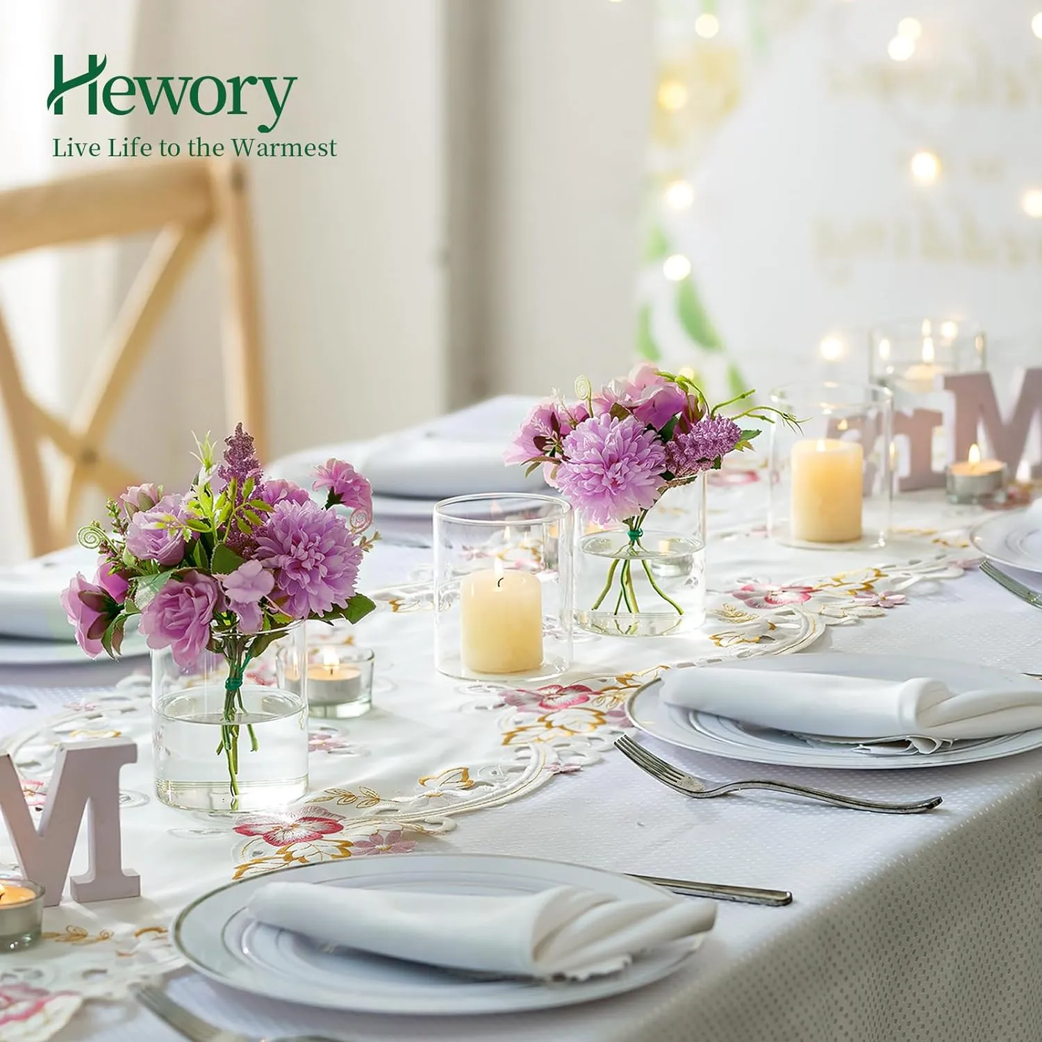 Small Glass Cylinder Vases for Centerpieces, Hewory 6pcs 4in Tall Hurricane Candle Holders for Pillar or Floating Candles, Clear Round Vases for Wedding Anniversary Birthday Party Events Table Decor