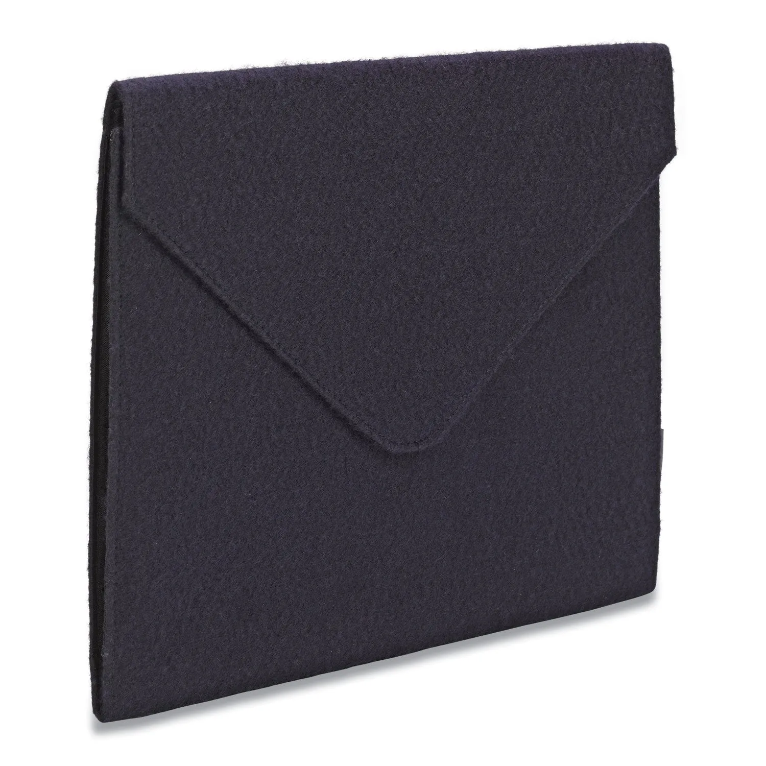 Smead Soft Touch Cloth Expanding Files, 2" Expansion, 1 Section, Snap Closure, Letter Size, Dark Blue