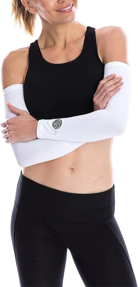 SParms Premium Sun Protection Arm Sleeves for Men and Women | Lightweight, Breathable Compression Arm Sleeves