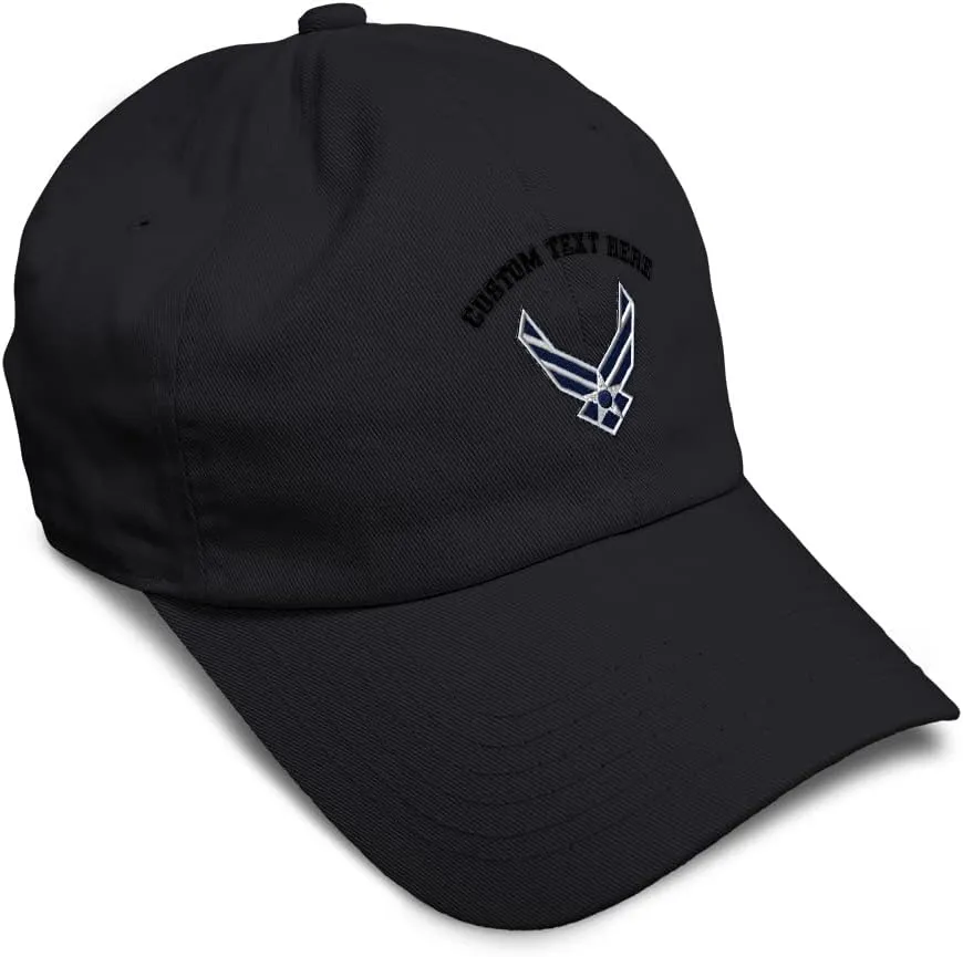 Speedy Pros Soft Baseball Cap Air Force Emblem Embroidery Insignias Cotton Dad Hats for Men & Women