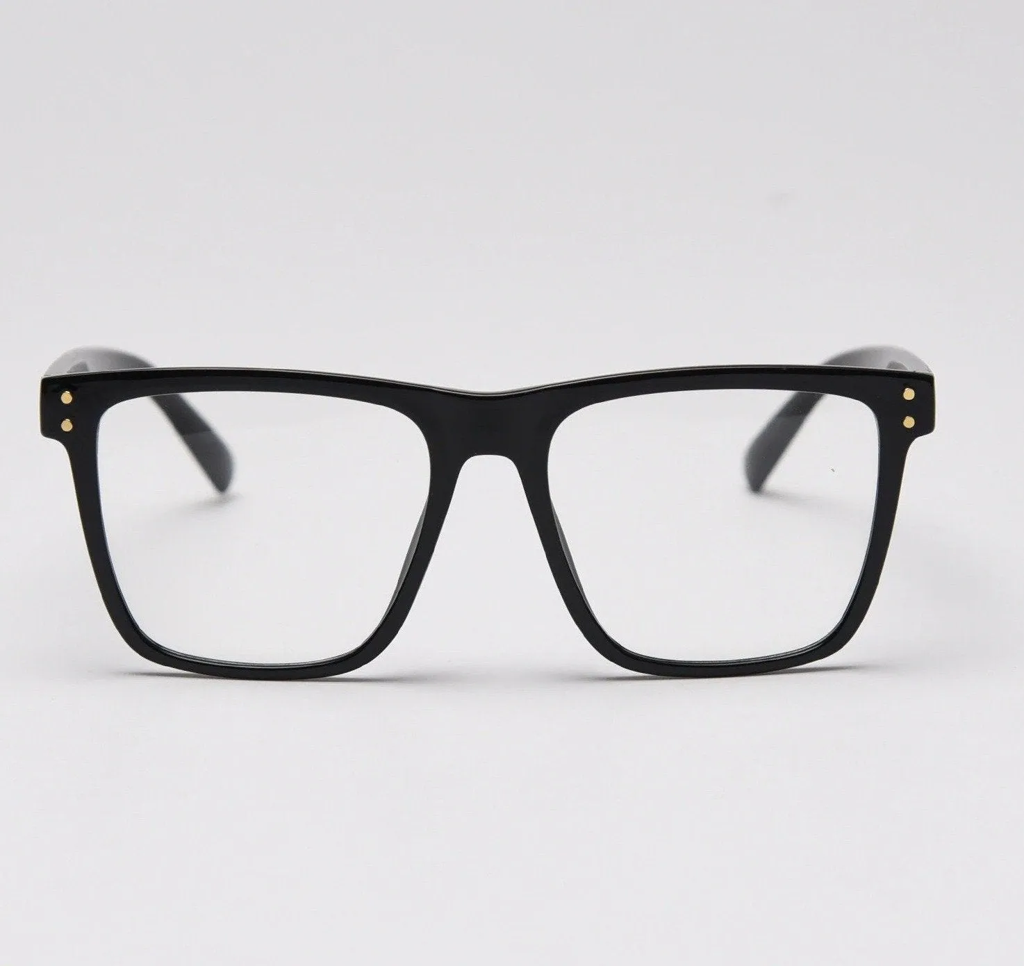 Square Blue Light Blocking Reading Prescription Transparent Glasses For Unisex