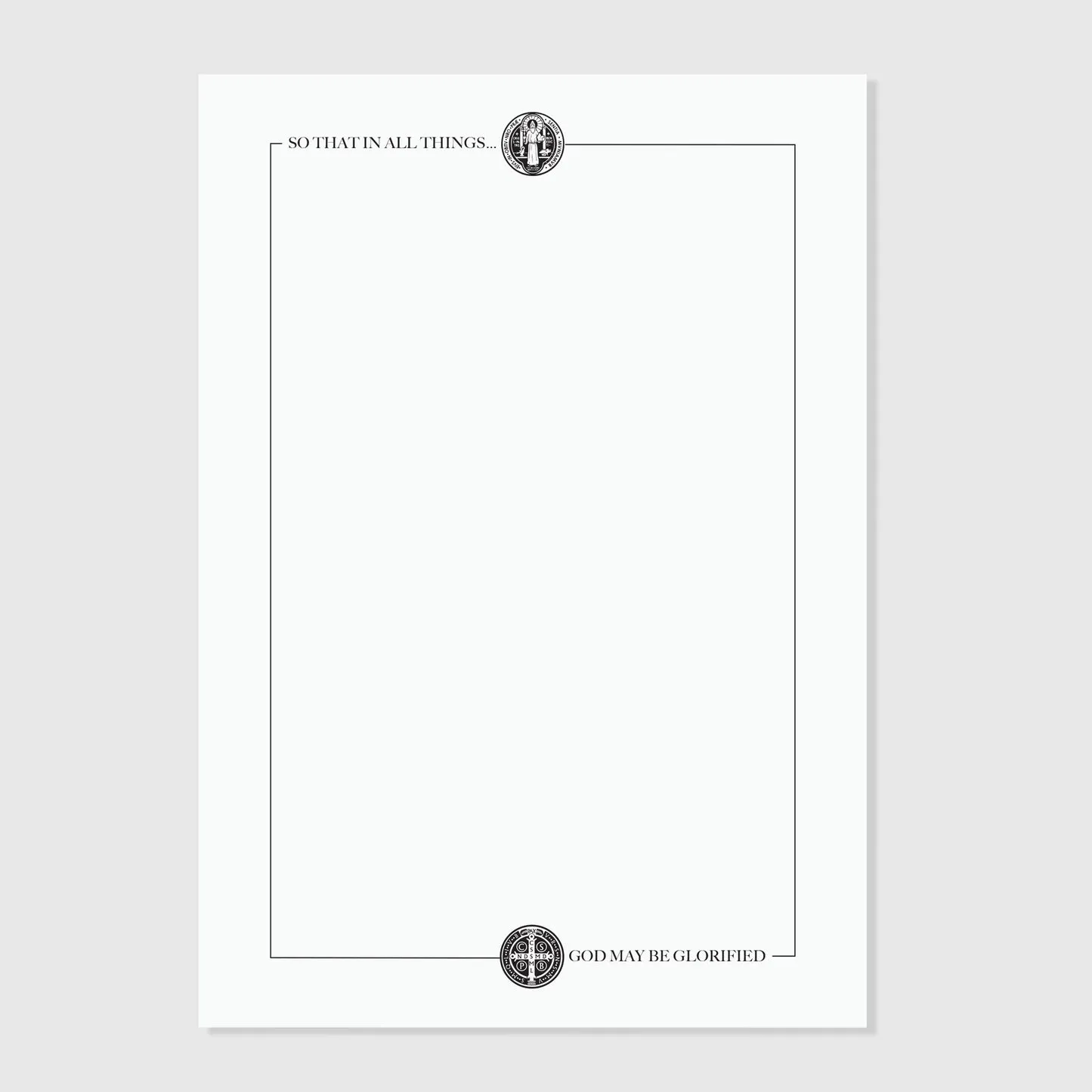 St. Benedict Stationery Set