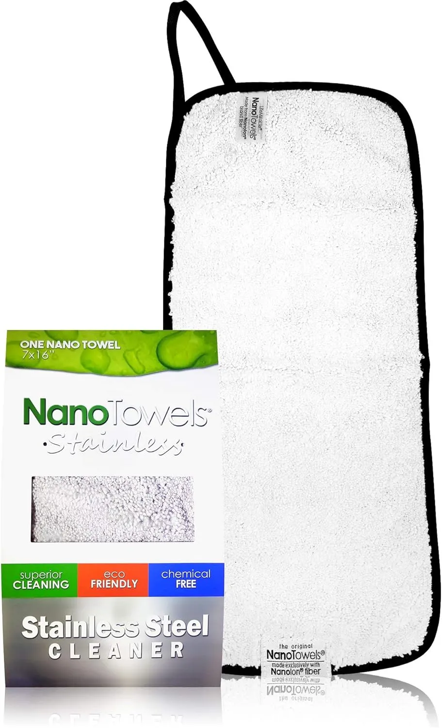 Stainless Steel Cleaner | The Amazing Chemical Free Stainless Steel Cleaning Reusable Wipe Cloth | Kid & Pet Safe | 7x16 (1 pc)