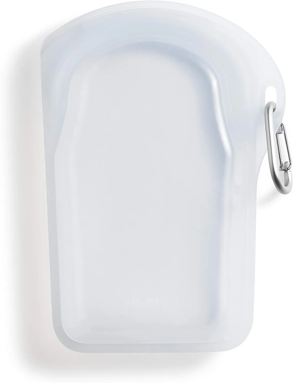 Stasher Premium Silicone Reusable Food Storage Go Bag, Clear, Microwave, Dishwasher, Oven and Freezer Safe, BPA Free, Leak-free, Eco-friendly, 18 Oz