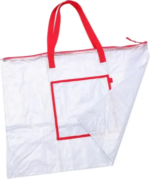 Storage Bag Large Heavy Duty Pvc Zipper Handle Great for Teachers Artists Students