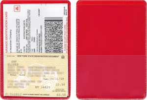 STORE SMART - Red-Back Auto Insurance & ID Card Holders - 25 Pack - RFS20-R25