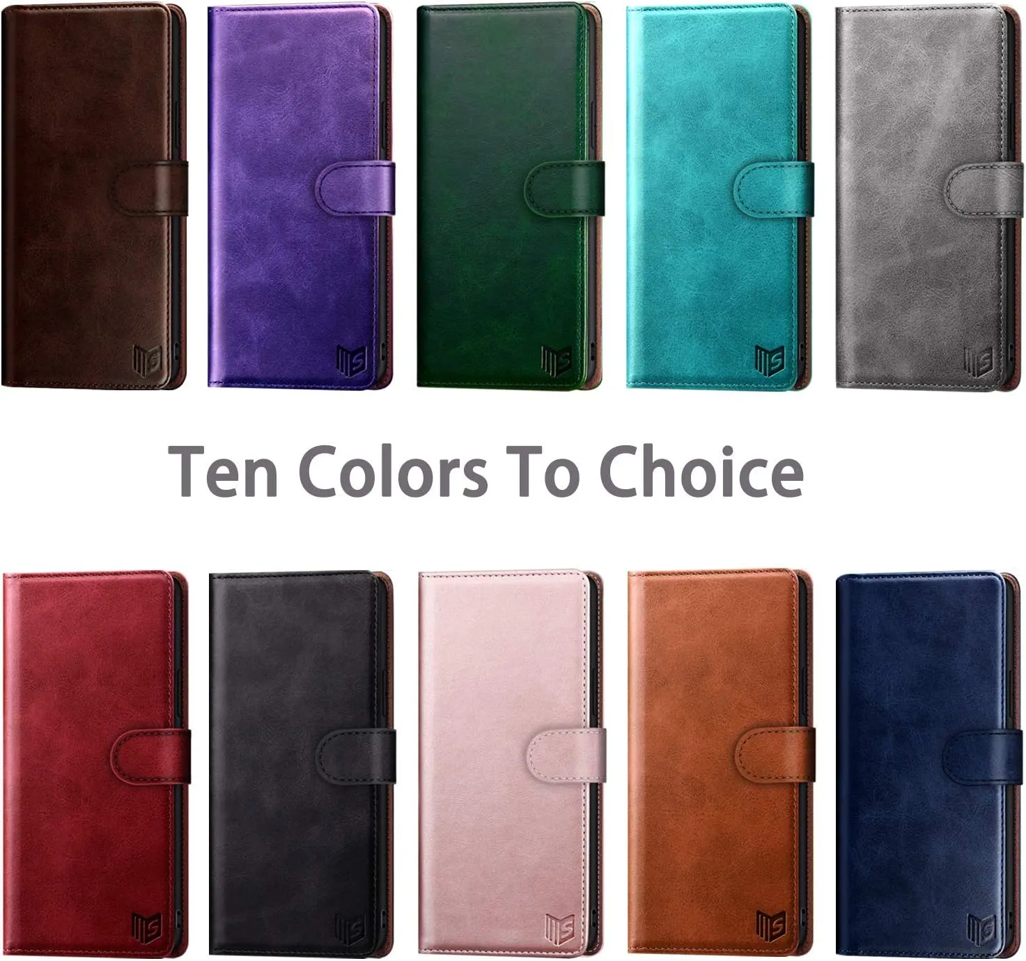 SUANPOT for iPhone XR 6.1 (Non XS 5.8",XS Max 6.7") Leather Wallet case with RFID Blocking Credit Card Holder Flip Folio Book Phone Cover Shockproof Pocket case for Apple XR for Men Women Black