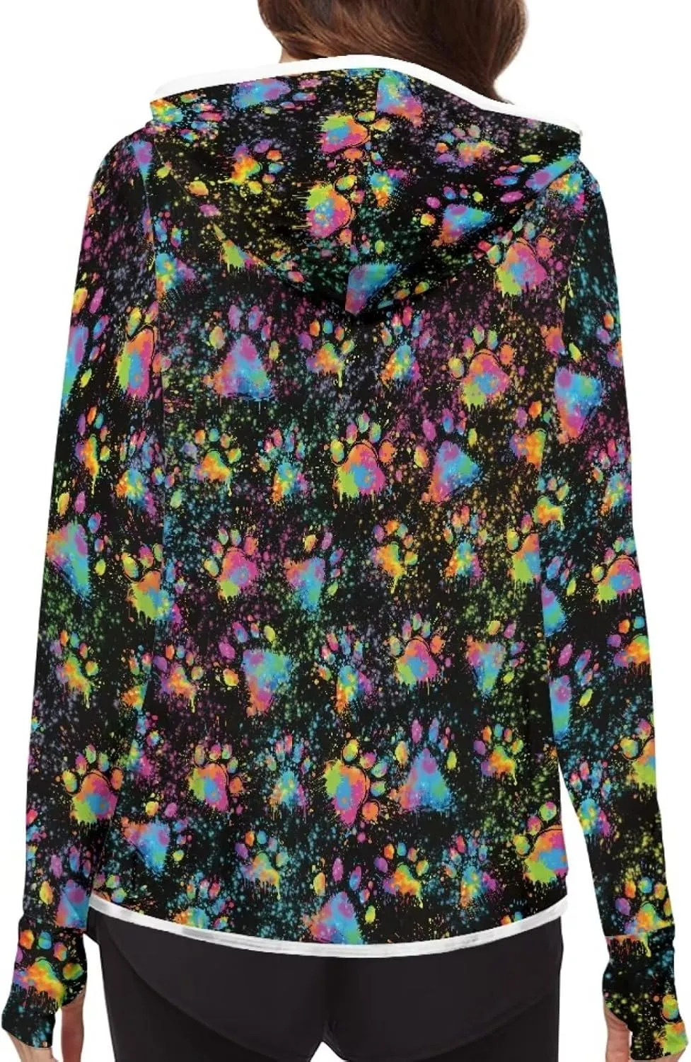 Summer Long Sleeves Sun Shirt,Women UPF 50  Sunshirt with Hooded