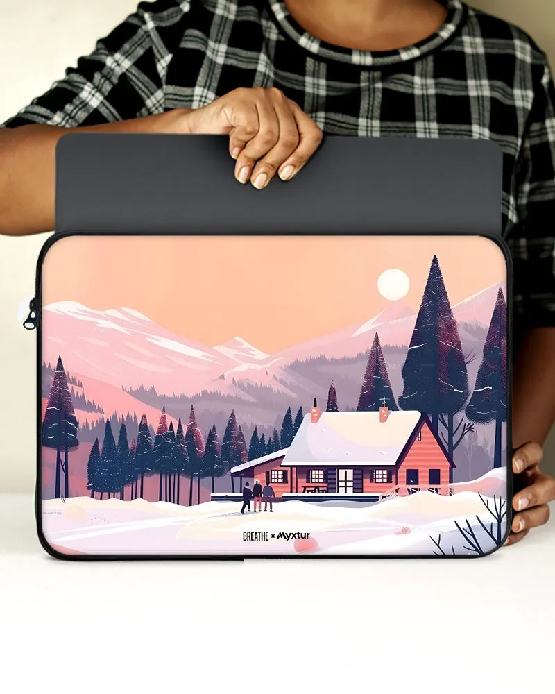 Swiss Ski Lodge [BREATHE] MacBook / Laptop Sleeve