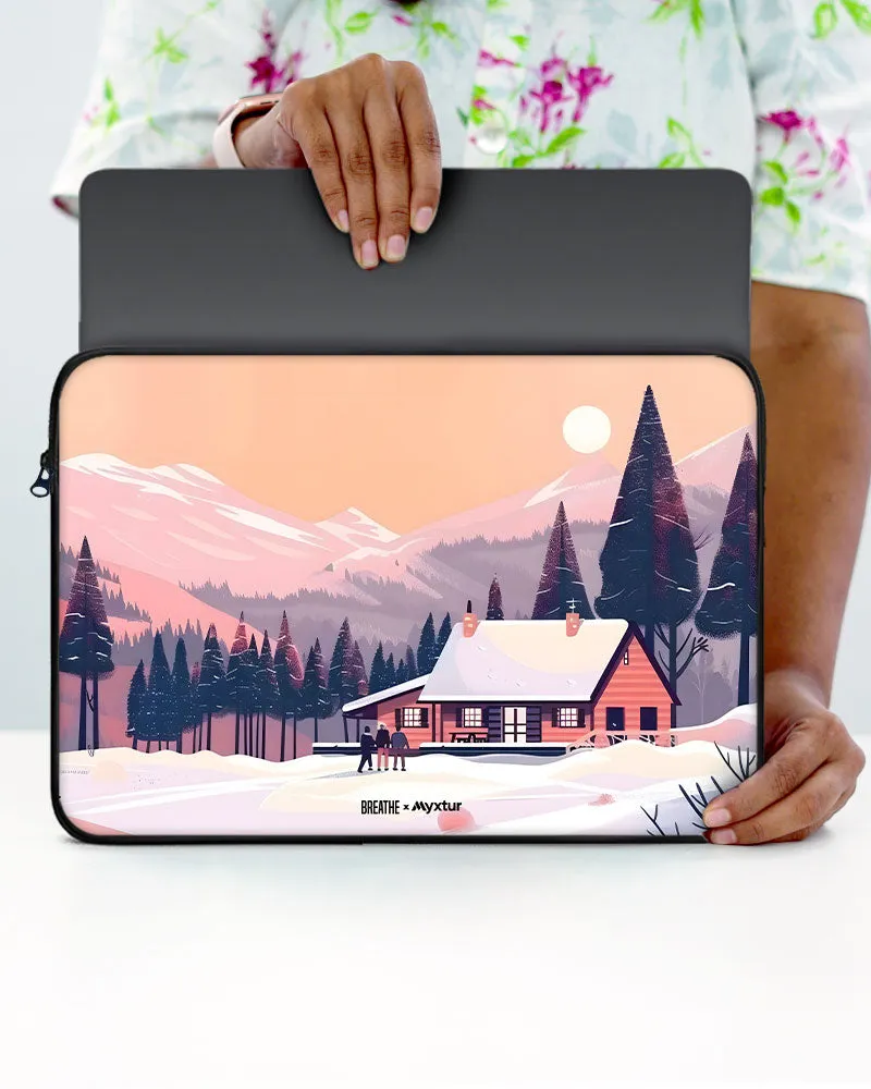 Swiss Ski Lodge [BREATHE] MacBook / Laptop Sleeve
