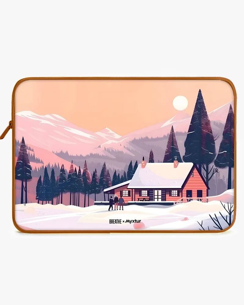 Swiss Ski Lodge [BREATHE] MacBook / Laptop Sleeve