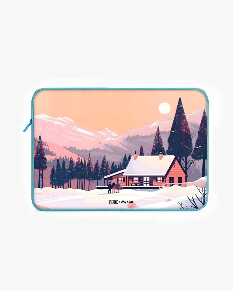 Swiss Ski Lodge [BREATHE] MacBook / Laptop Sleeve
