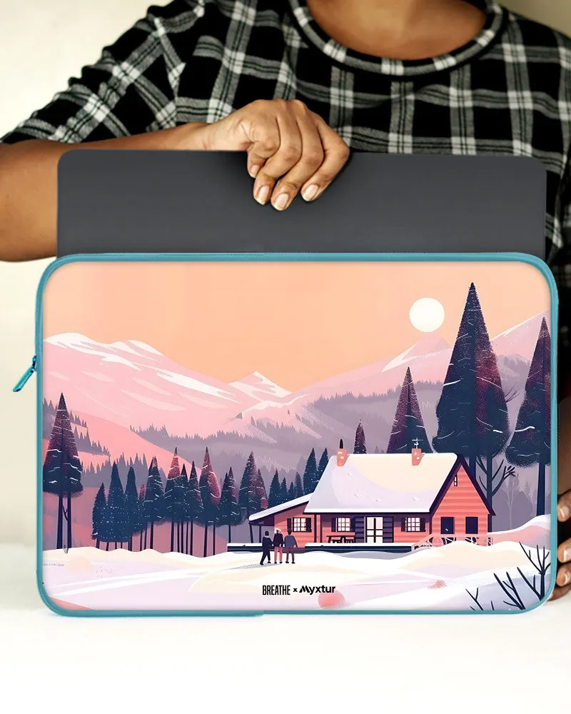 Swiss Ski Lodge [BREATHE] MacBook / Laptop Sleeve