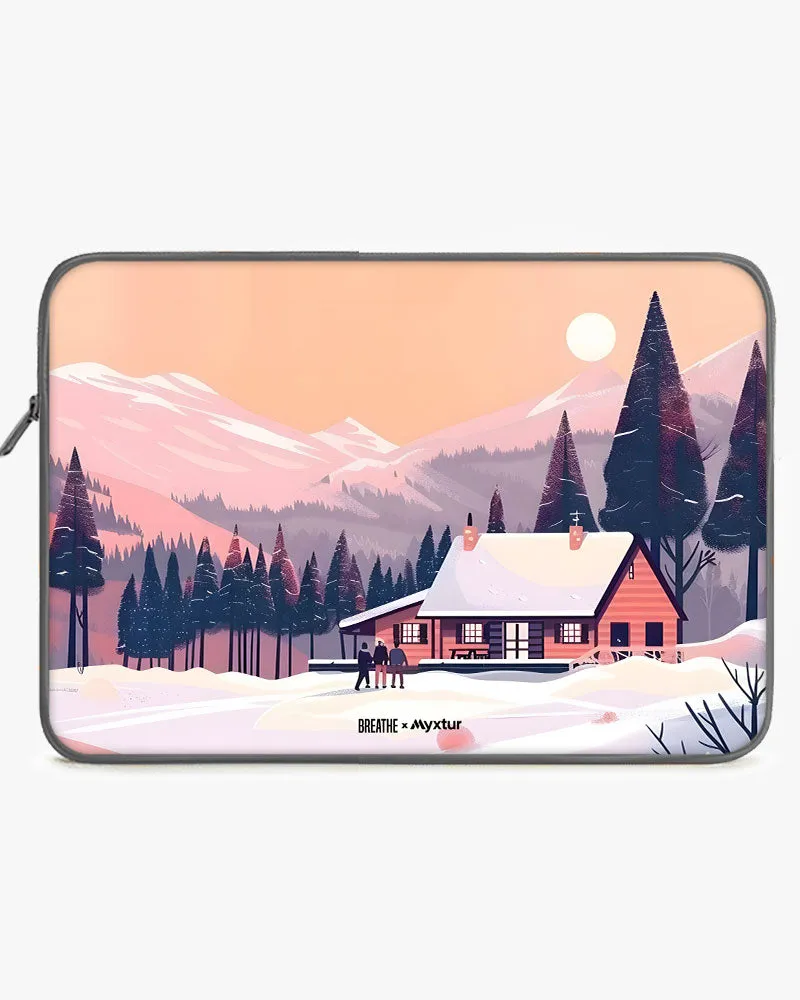 Swiss Ski Lodge [BREATHE] MacBook / Laptop Sleeve