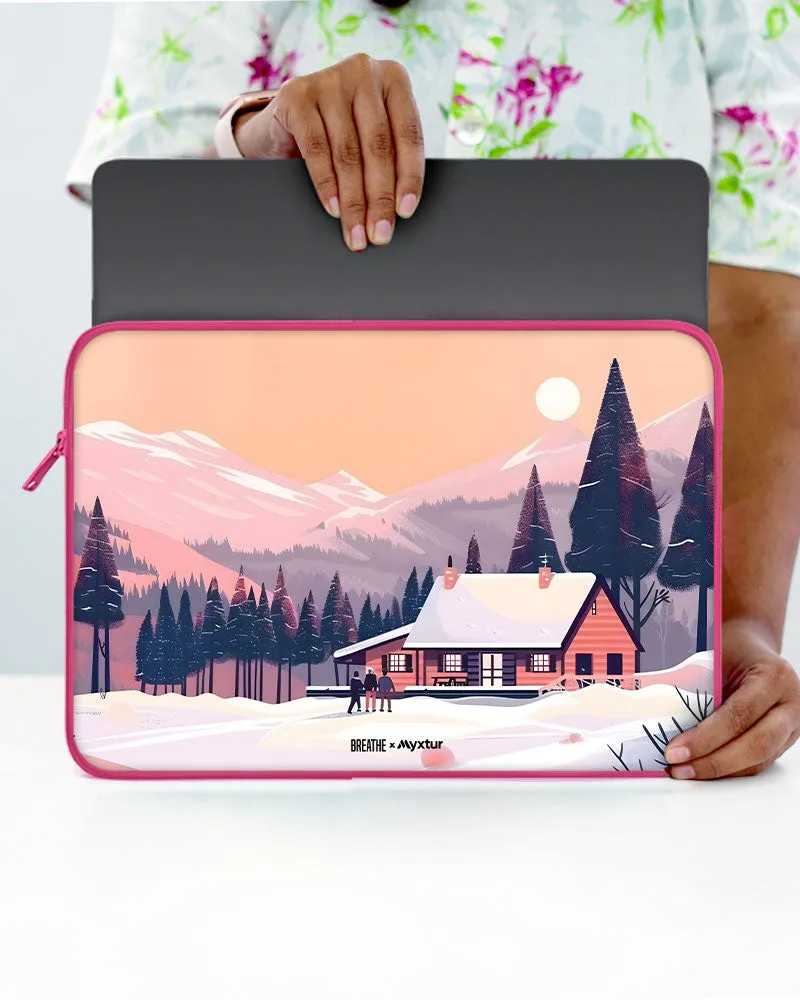 Swiss Ski Lodge [BREATHE] MacBook / Laptop Sleeve