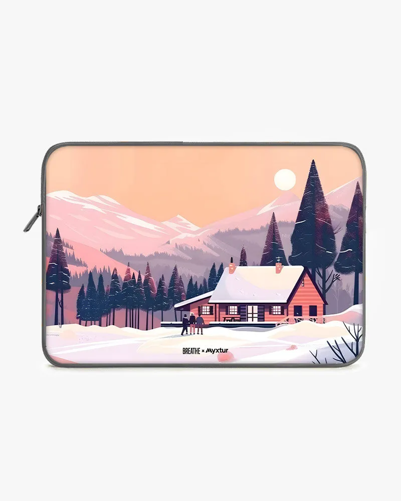 Swiss Ski Lodge [BREATHE] MacBook / Laptop Sleeve
