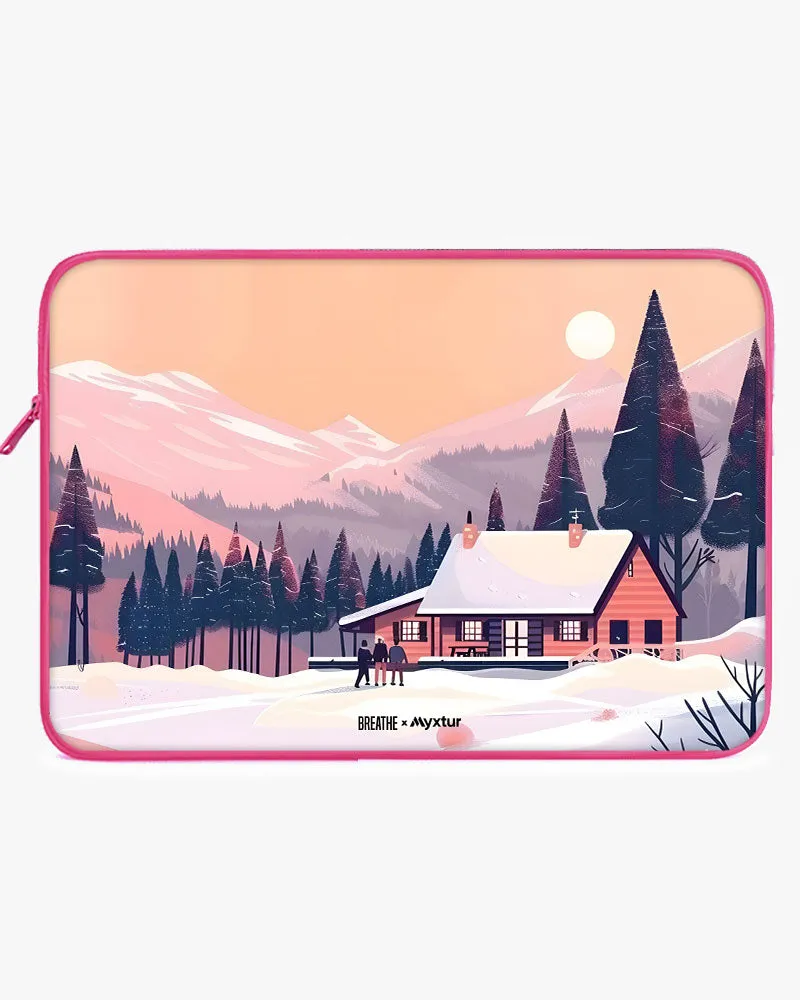 Swiss Ski Lodge [BREATHE] MacBook / Laptop Sleeve