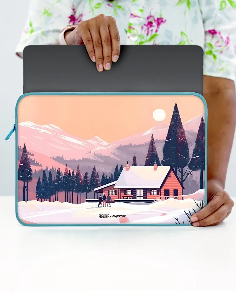 Swiss Ski Lodge [BREATHE] MacBook / Laptop Sleeve