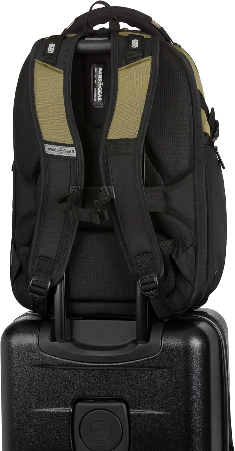 SwissGear Endure Scansmart Laptop Backpack, Olive, 17.75-Inch