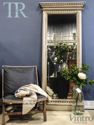 Talia: Freestanding solid wood french style mirror