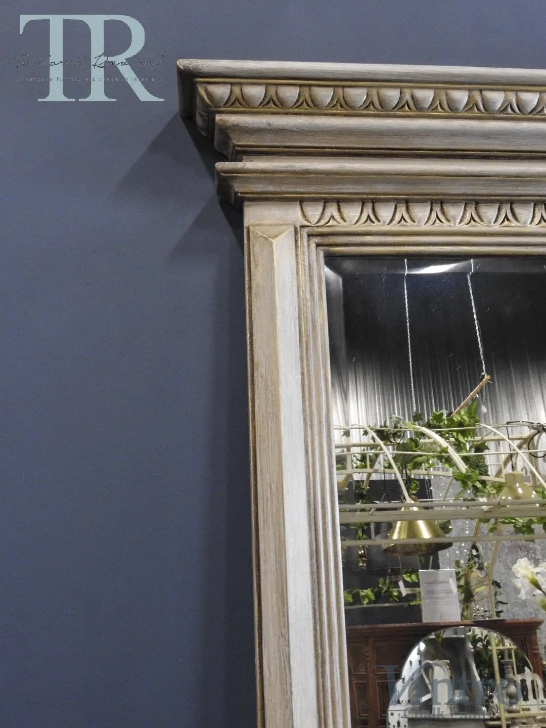 Talia: Freestanding solid wood french style mirror