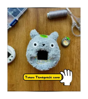 Tamagotchi Crochet cover - front facing Totoro
