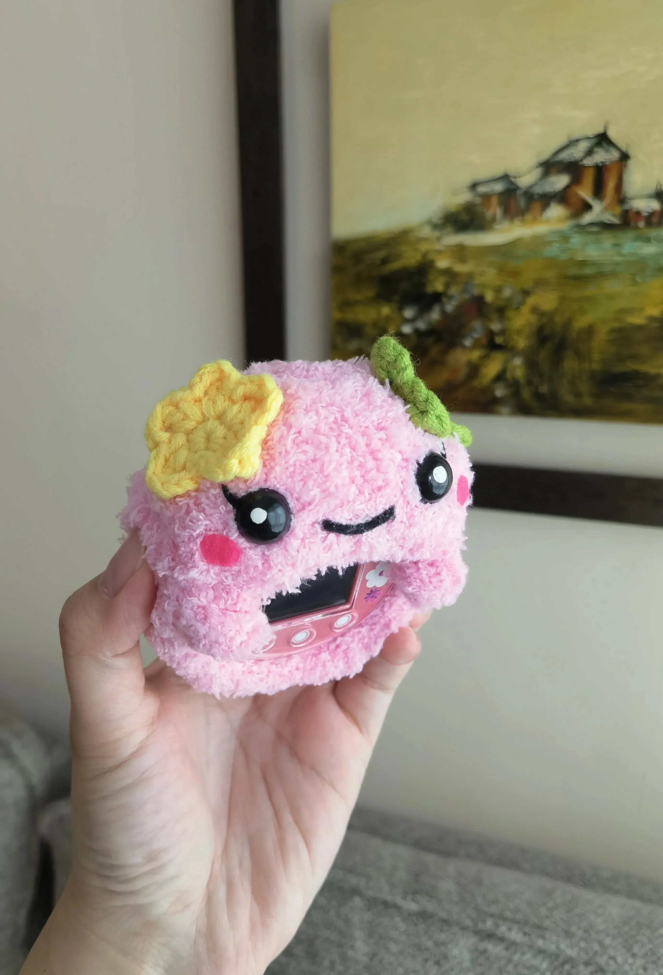 Tamagotchi Crochet cover - Violetchi