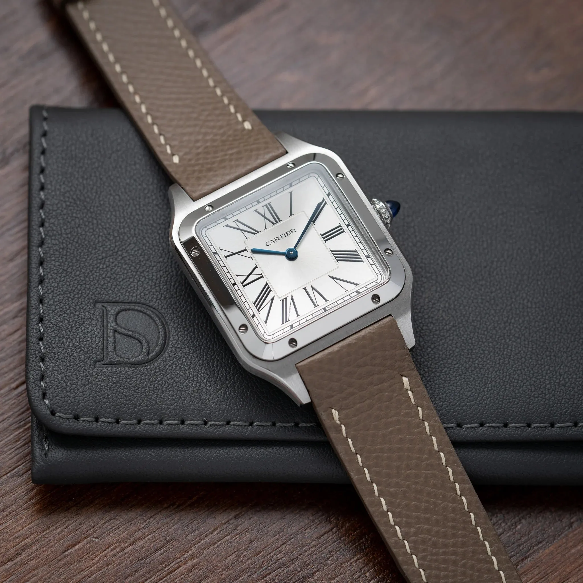Taupe Epsom - Santos-Dumont Strap