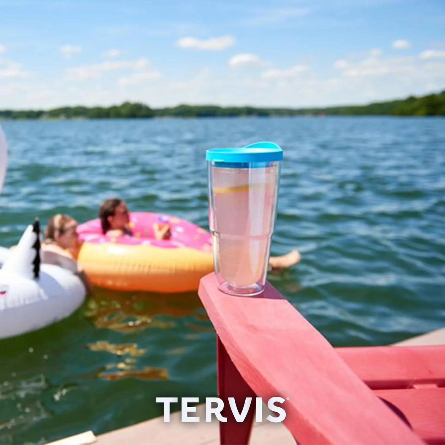 Tervis 1319374 Margaritaville - Come Monday Insulated Tumbler with Wrap and Lid 24 oz - Tritan Clear
