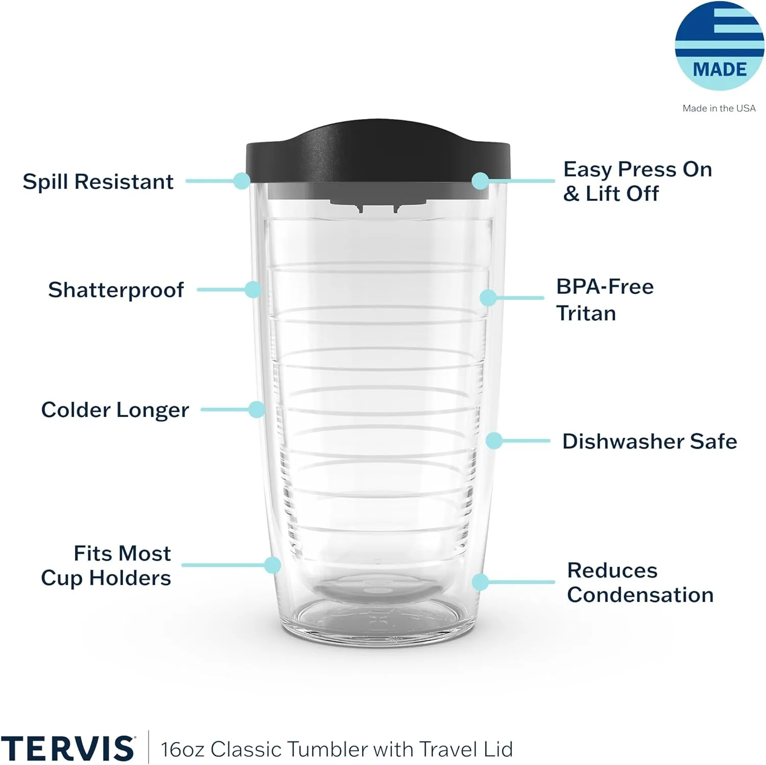 Tervis Coca-Cola - Diet Coke Insulated Tumbler with Emblem and Red Lid, 16oz, Clear
