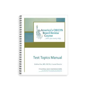 Test Topics Manual for Canadian Royal College Exam Candidates