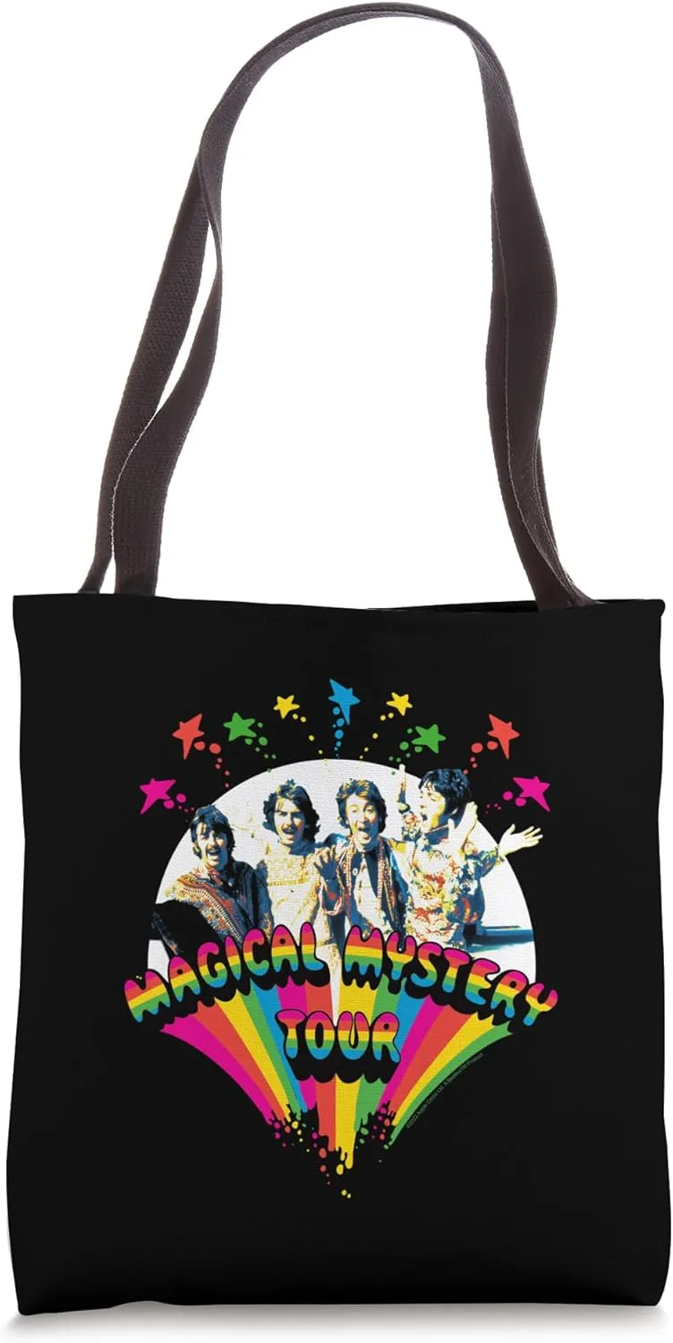 The Beatles - Magical Mystery Tour with Group Members Tote Bag