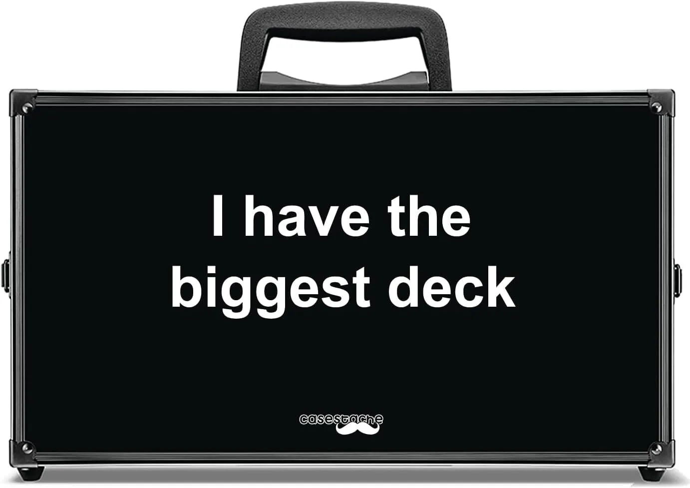 The Biggest Deck Cards Case XL. Playing Card Case Holder for Cards Against Humanity, Magic MTG, Trading Cards and more! Fits Main Game and All Expansions. Includes 8 free card dividers!