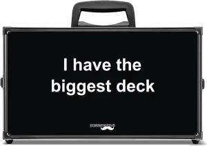 The Biggest Deck Cards Case XL. Playing Card Case Holder for Cards Against Humanity, Magic MTG, Trading Cards and more! Fits Main Game and All Expansions. Includes 8 free card dividers!