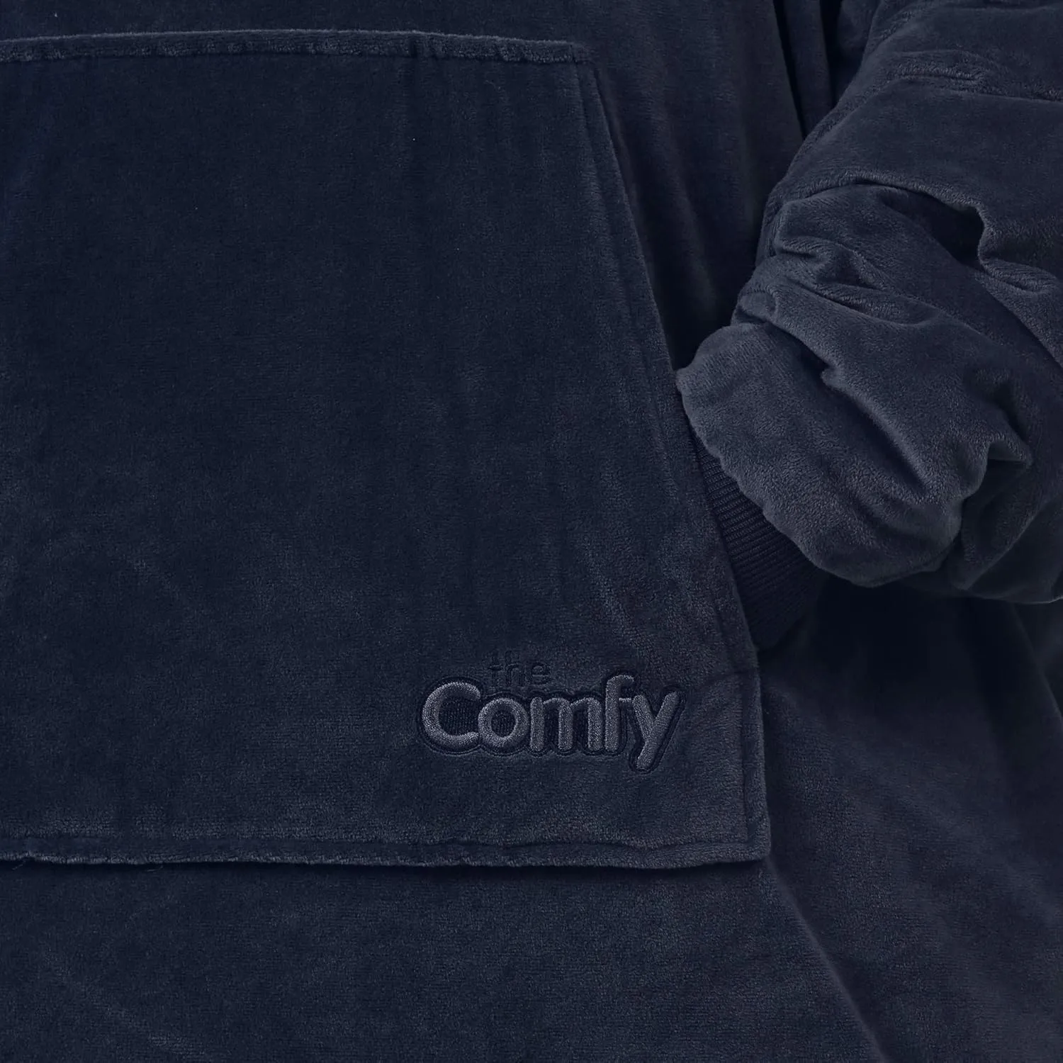 THE COMFY Original | Sherpa Lined Microfiber Fleece Wearable Blanket, Oversized Design with Hood and Pocket from Shark Tank
