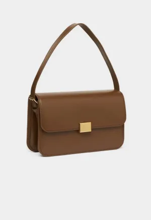 THE CURATED smooth leather bag with strap / GHW