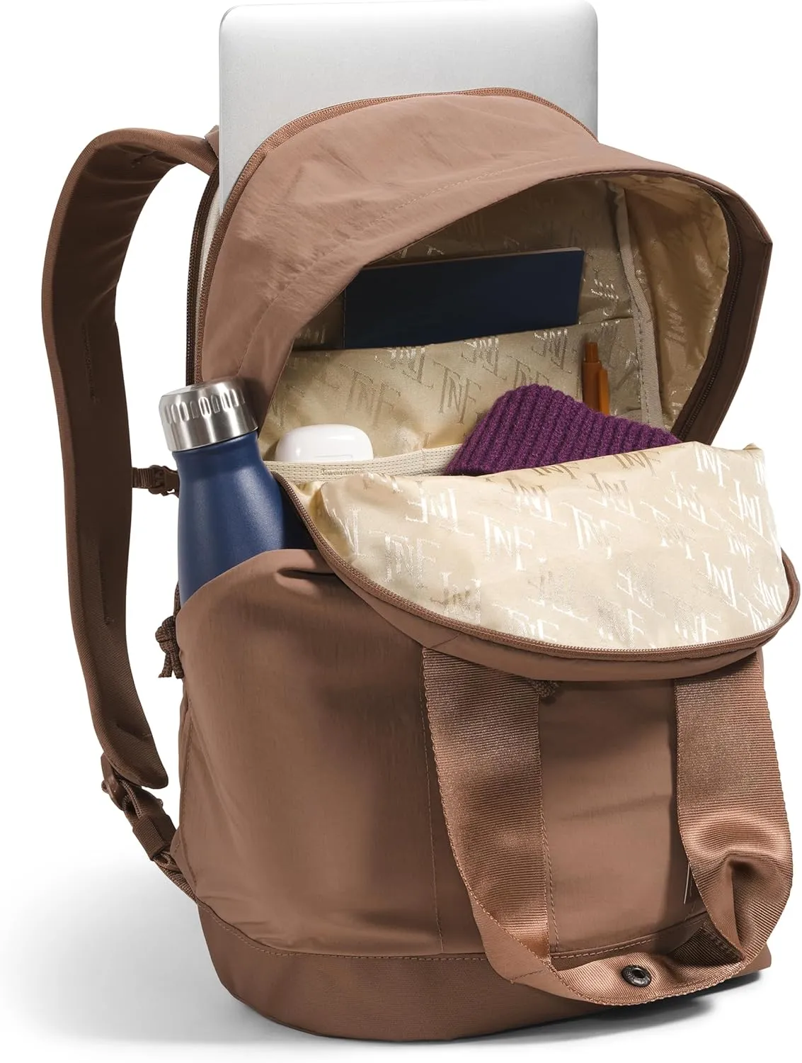 THE NORTH FACE Women's Never Stop Daypack - PFAS Free, Latte, One Size
