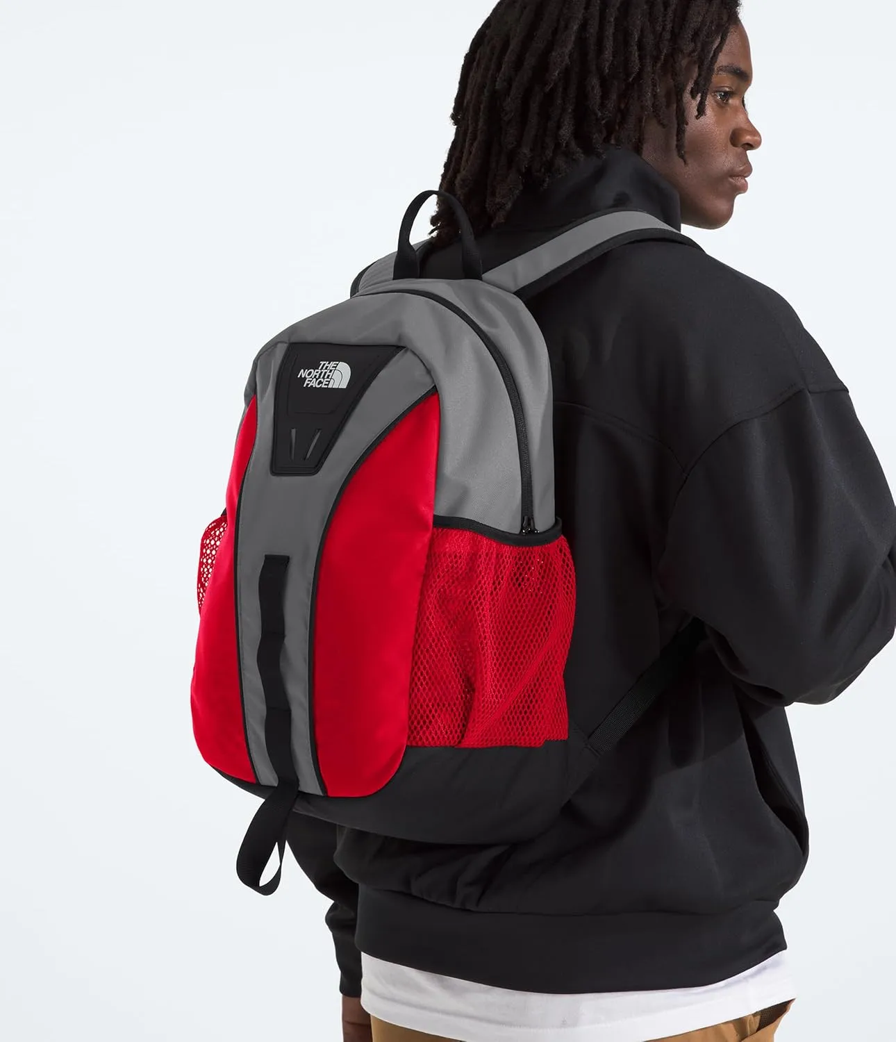 THE NORTH FACE Y2K Daypack - PFAS Free, Smoked Pearl/TNF Red, One Size