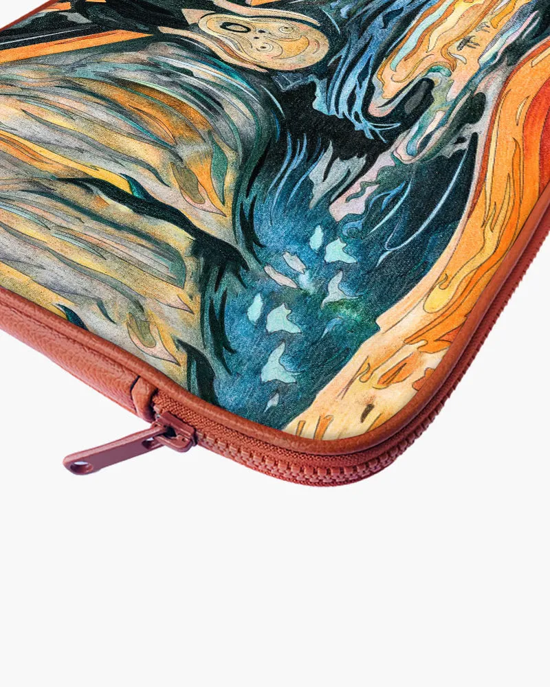The Scream in Technicolor [Edvard Munch] MacBook / Laptop-Sleeve