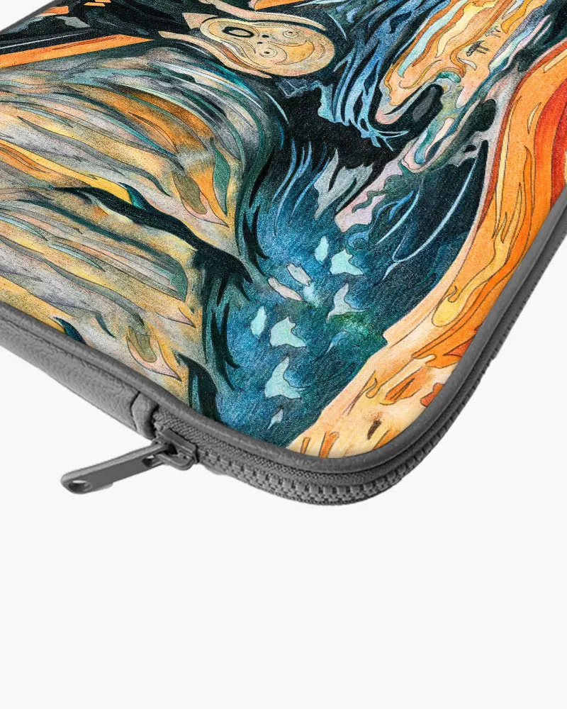 The Scream in Technicolor [Edvard Munch] MacBook / Laptop-Sleeve
