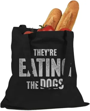 They're Eating the Dogs Election 2024 Cotton Canvas Tote Bag