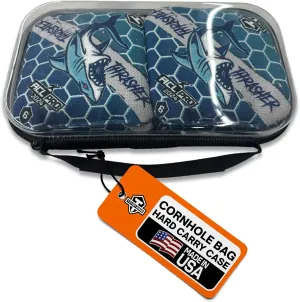 Titan Cornhole Bag Case - Portable Cornhole Carrying Case with Handles - Heavy Duty Holder for Cornhole Bags - Professional Cornhole Bag Carrier for Tournaments & Game Nights - Hard Shell, Black