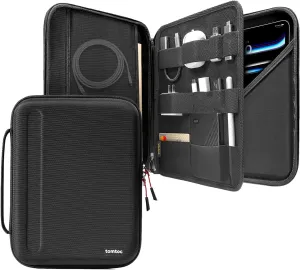 tomtoc Portfolio Case for 13 Inch iPad Pro M4 & iPad Air M3 2025/M2 2024, 12.9-in iPad Pro M2/M1, Protective Sleeve with Accessories Pocket, Carrying Storage Bag for Pencil Pro/Adapter/Magic Keyboard