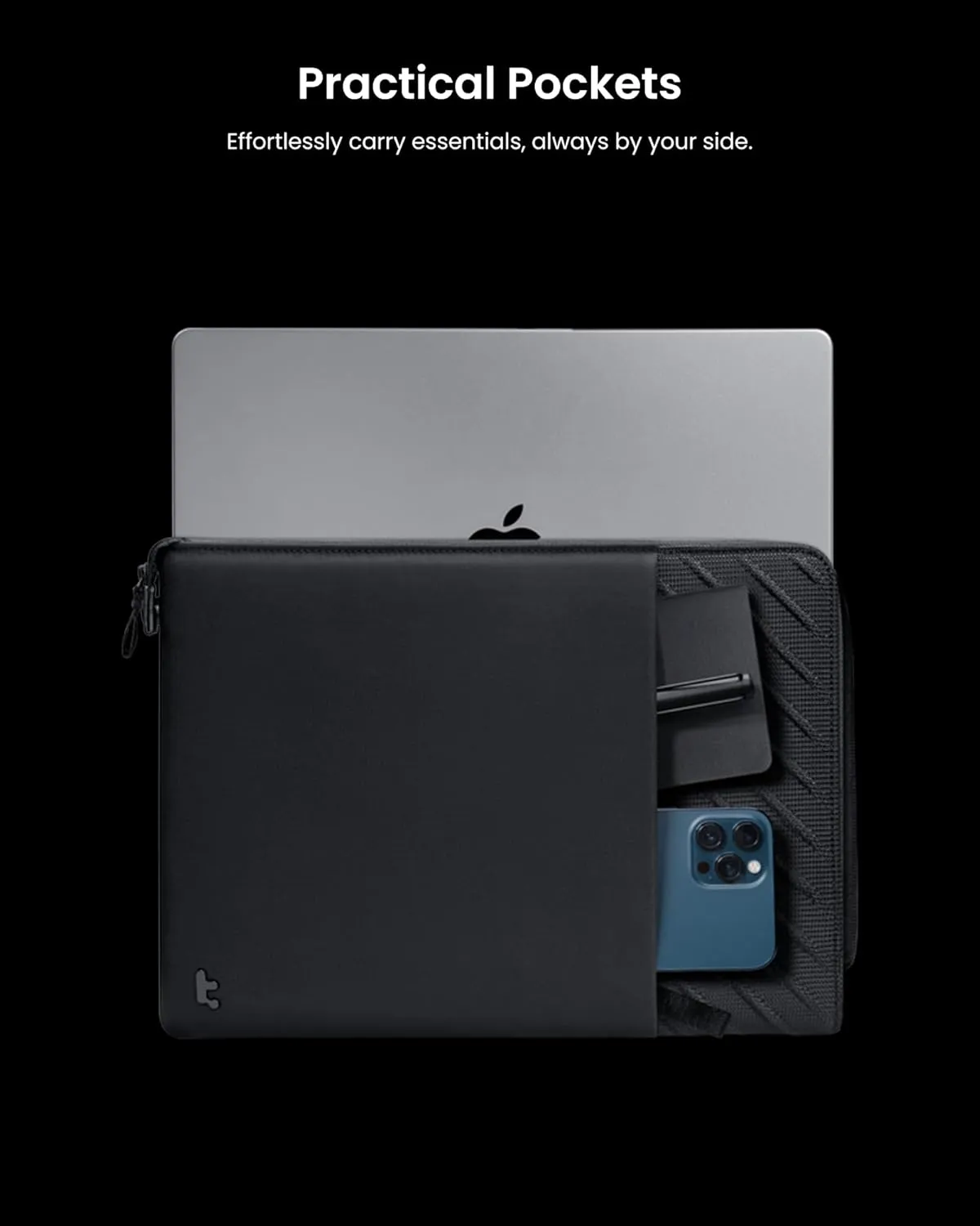 tomtoc Voyage-A10 Slim Laptop Sleeve for 14-inch New MacBook Pro M4/M3/M2/M1 Pro/Max A3112 A3401 A3185 A2992 A2918 A2779 2024-2021, Water-Resistant MacBook Case Bag Cover with Minimalist Design